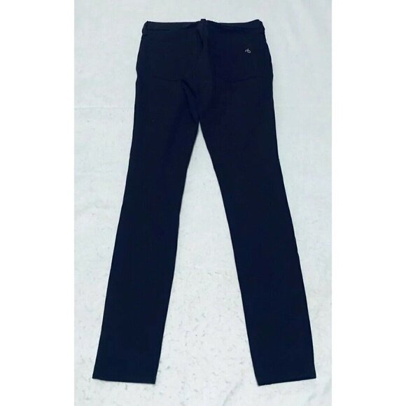 Rag & Bone Womens Size 25 Burgundy Ponte Leggings Jeans Mid Rise Boho - Picture 3 of 10